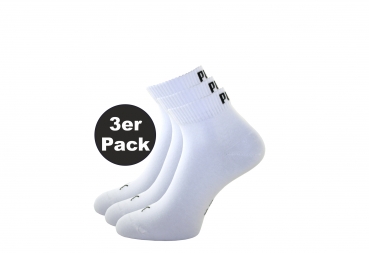 3er Pack Puma Quarter-Socken weiß