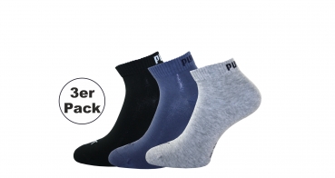 3er Pack Puma Quarter-Socken Farbmix