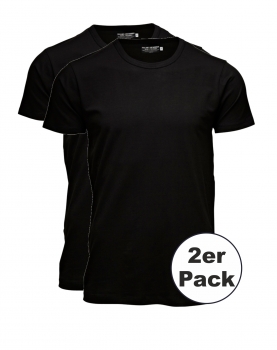 Jack & Jones - JJ9202 T- Shirt mit Rundhalsausschnitt in schwarz