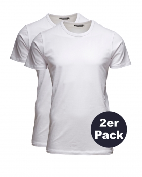 Jack & Jones - JJ9201 T- Shirt mit Rundhalsausschnitt in weiß