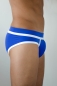 Preview: bruze Minipant - Badehose - sporty - Regular Fit - blau/weiß