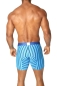 Preview: Agacio 5927 Long Boxer Horizontal Stripes Turquoise/Blue