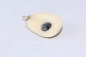 Preview: JRP Designer Kette "Tagua Nuss Hämatit" mit Lederband