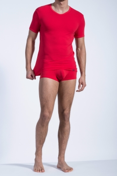 Olaf Benz – V-Neck T-Shirt - Rot