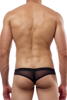 Cover Male Pouch Enhancing Cheeky Boxer 222 Gr.S Sheer Black