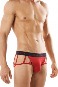 Good Devil  6735 Cage Brief red