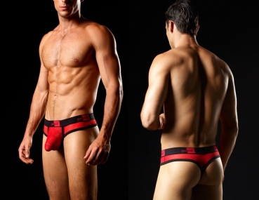 Good Devil 7600-30 Mesh Thong red