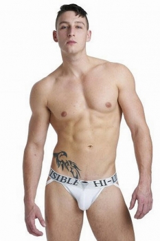 L' Homme Invisible Silver Lining Jockstrap white