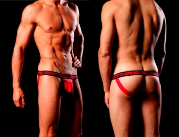 Good Devil 7501 Net Jockstrap (Exclusive) red