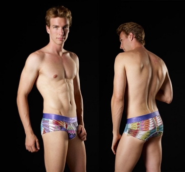 Intymen 6124 Pea Cock Brief purple