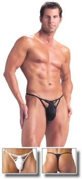 California Muscle UX317 Milan Cross Thong schwarz