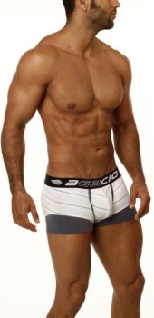 Agacio AG5751 Lifestyle Two Tone Boxer Brief Grey Stripes