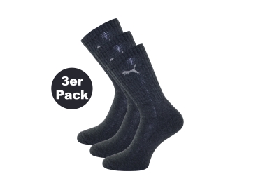 Puma Sportsocken im 3er-Pack grau