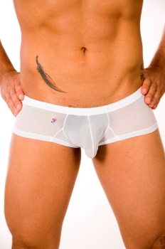 Joe Snyder Bulge Boxer BUL03 Gr.XL white mesh