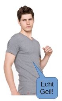 Levi´s T-Shirt mit V-Ausschnitt