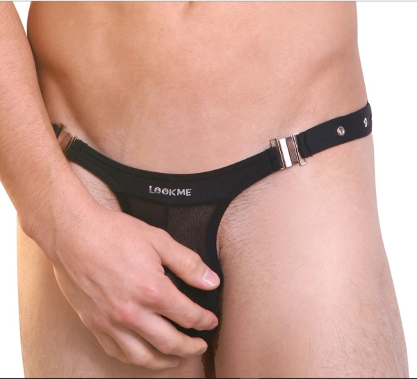 LookMe black Mens String Open Spirit S von Look Me