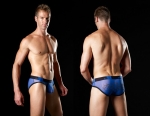 Good Devil 6600-10 Mesh Brief Dragon print royal blue Gr.S**